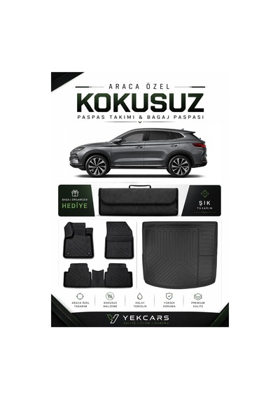Byd Seal U-dmi 2024 Model Aracınıza Özel 4d Karbonlu Kauçuk Paspas Takımı Ve Bagaj Havuzu