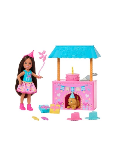 Barbie Chelsea Sürpriz Doğum Günü  Partisi Oyun Seti JJB41