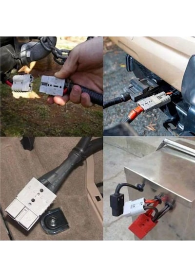 Skyelectric Çiftli Anderson 50a Kırmızı Konnektör 2 Adet 251879770