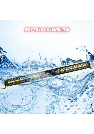 Off-road Premium Tavan Led Bar 105 Cm Beyaz Işık Projektör Drl Gündüz Led Metal Gövde 12-24v