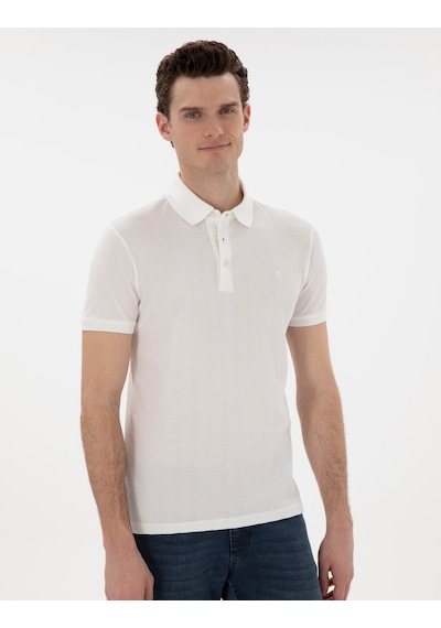 Pierre Cardin Erkek Beyaz Tişört 50302608-vr013 Beyaz
