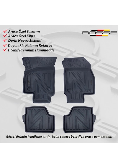 Opel Astra G Paspas Araca Özel 1998 2004 BOSSE 3D Havuzlu Oto Paspas Paspas
