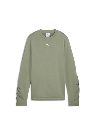 Puma Bowtıque Genç Bisiklet Yaka Sweatshırt 632219 82 Yeşil
