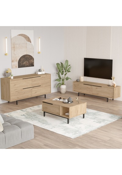 Robin Home Lidya Tv Ünitesi + Orta Sehpa + Konsol 3'lü Set