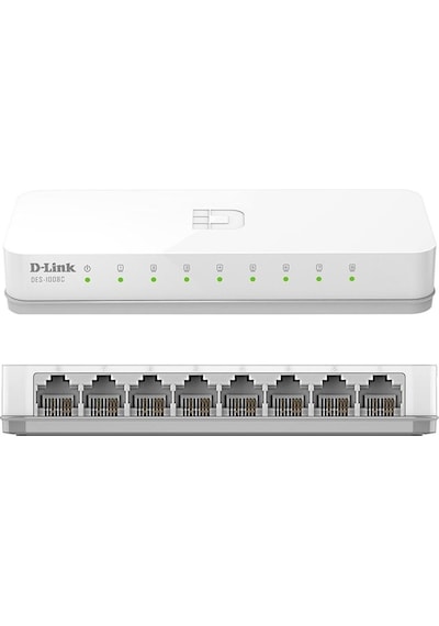 Des 1008C 8 Port 10/100Mbps Ethernet Switch Hub