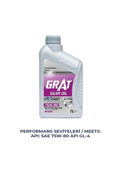 Şanzıman Yağı 75-80 1 Litre Gl-4 Yarı Sentetik