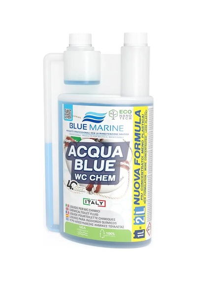 Blue Marine - Acqua Blue Wc Chem Tuvalet Katkısı Koku Giderici 1 Kg : Karavan Ve Tekneler İçin Formaldehitsiz, Güçlü Koku Ve Atık Giderici