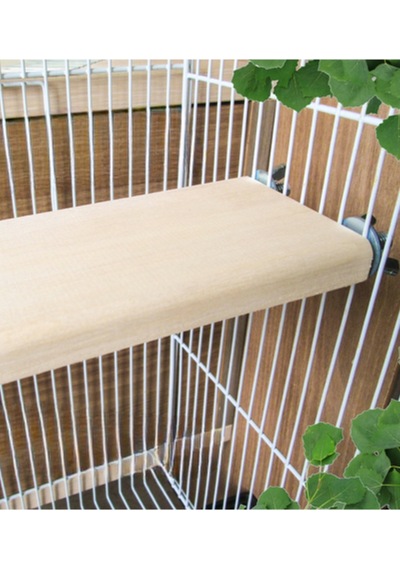 4'lü Set Doğal Kavak Ağacı Chinchilla Platformu - Sıçan, Muhabbet Kuşu, Hamster İçin Kafes Aksesuarı