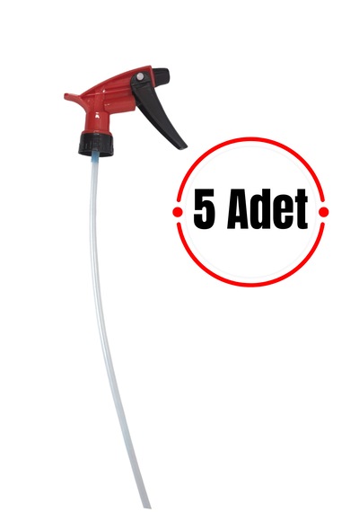 1 Lt Uyumlu Sprey Başlık - Kırmızı,dayanıklı Sprey Başlık 5 Adet