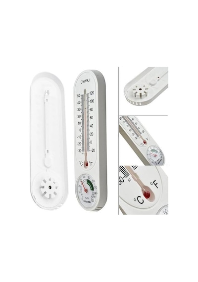 Powermaster Pm-24665 Analog Sıcaklık Nem Ölçer Termometre Duvar Tipi