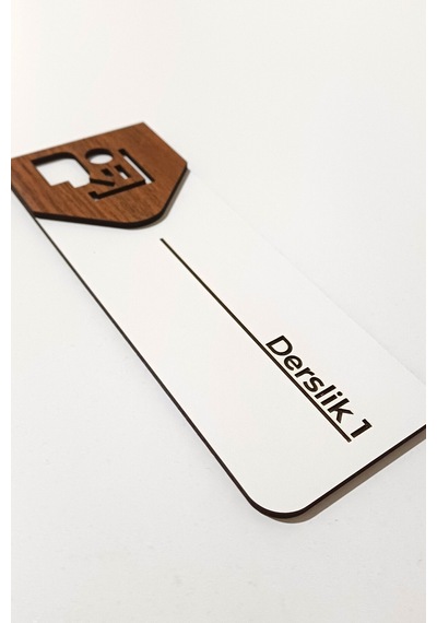 Sınıf Ve Derslik Kapı Tabelası Mdf Okul Yönlendirme Levhası 19x7 Cm Çift Katmanlı