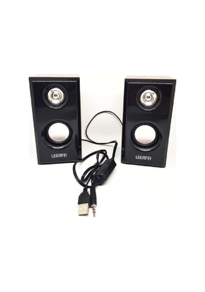 1+1 Speaker Pc Laptop Hoparlörü Usb Beslemeli 3.5 Mm Jack Girişli Leerfei D-092