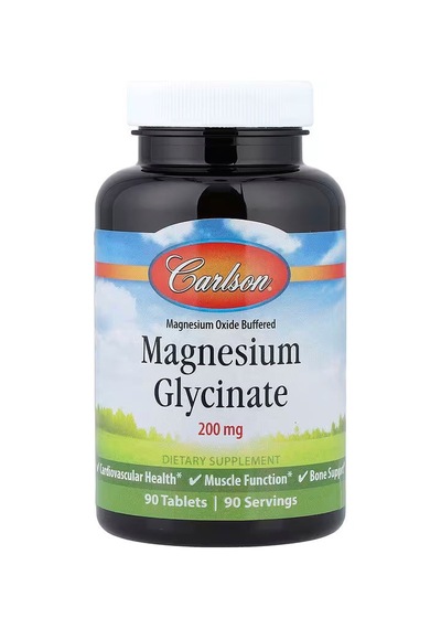 Carlson Magnesium Glycinate 200 Mg 90 Tablet