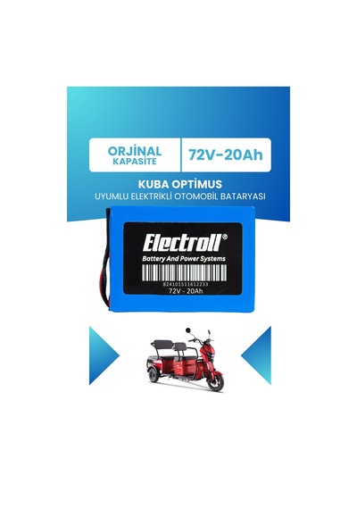Kuba Optimus Uyumlu Batarya Lifepo4 72v 20ah