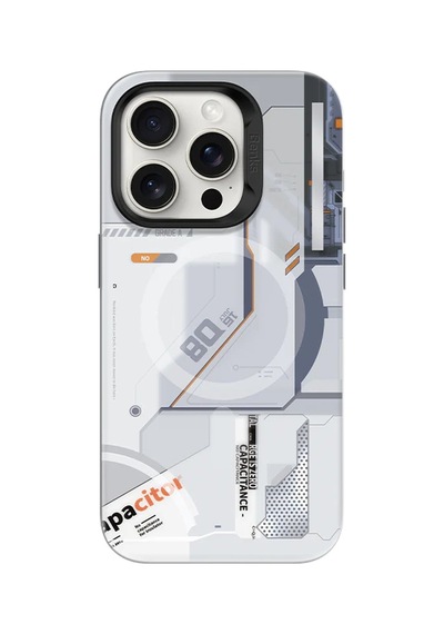 Apple Uyumlu iPhone 14 Pro Max Kılıf M-safe Şarj Özellikli Mekanik Benks Perspective Serisi Kapak Beyaz