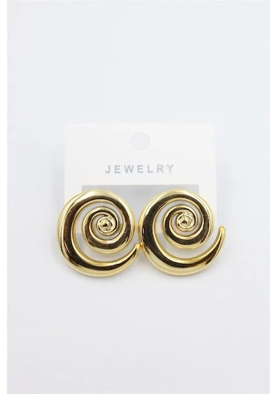 Jenerik Spiral Küpe - Altın