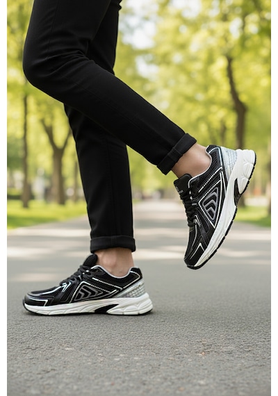 Hammer Jack Siyah Gümüş Hafızalı Taban Hafif Esnek Fileli Unisex Spor Ayakkabı Dipper G Siyah-gümüş Hammer Jack Siyah Gümüş Hafızalı Taban Hafif Esnek Fileli Unisex Spor Ayakkabı Dipper G Siyah-gümüş