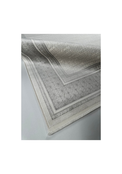 Merinos Vista Gri Çerçeveli %100 Akrilik Yumuşak Dokulu Salon Oturma Odası Halısı 79319-95