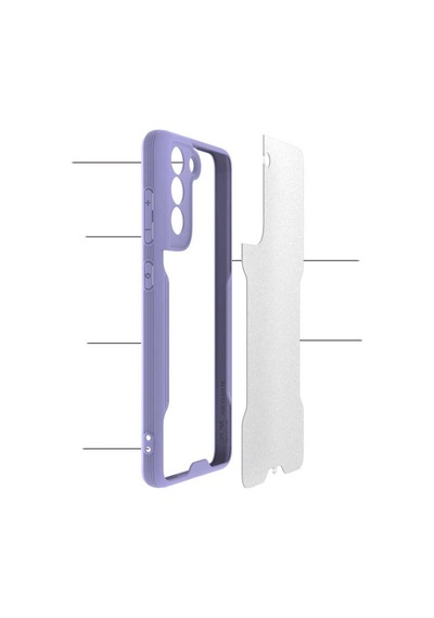 Galaxy S21 Fe Kılıf Parfe Kenarları Pastel Renk Silikon Kılıf