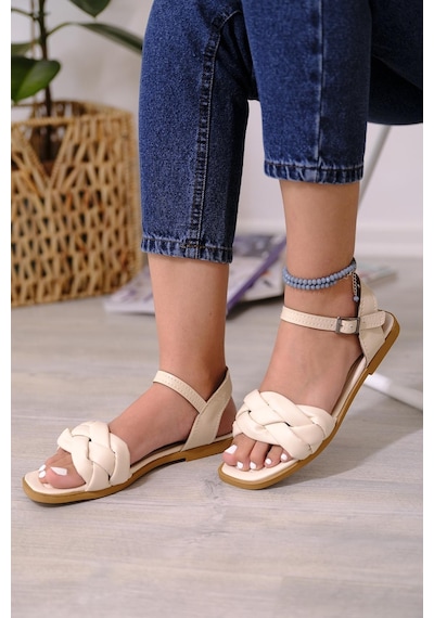 Antonia Örgü Model Kadın Sandalet 001
