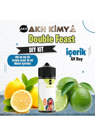 Double Feast Dıy Kit All Day Gıda Aroması %20 Oranda Aroma İçerir Hazır Değildir 100 Ml