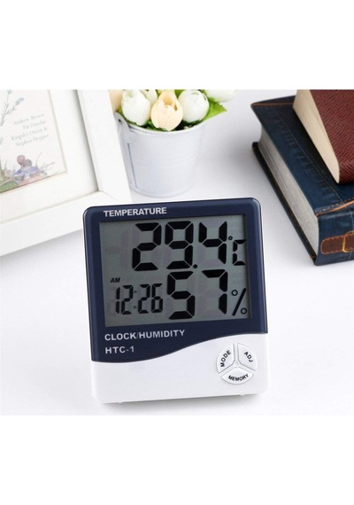 Ds Enterprise Htc-1 Oda Termometresi, Nem Kuluçka Ölçer Ve Doğru Sıcaklık Göstergeli Duvara