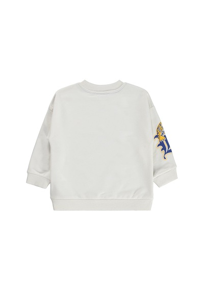 Silversun Kids Silversun Athletic 68 Baskılı 2-7 Yaş Sweatshirt - Ekru