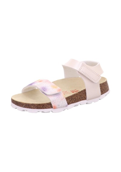 Nubebe Superfit Renkli Mantar Taban Sandalet Sedef Sedef Krem