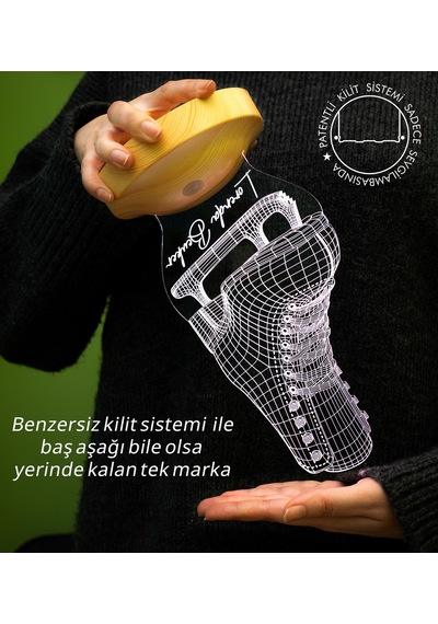 Buz Pateni 3d Led Lamba Artistik Buz Pateni Sporcusuna Özel Hediye, Buz Pateni Sporcu Ve Antrenör Hediyesi Edea, Jackson