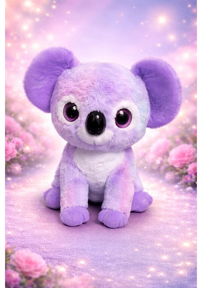 Koala Peluş Oyuncak 30 Cm Açık Mor