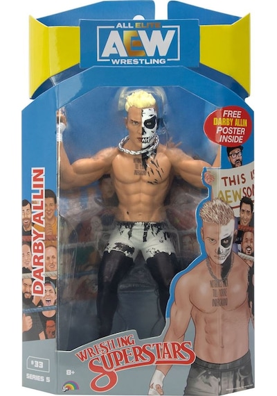Jazwares Aew Karakterleri Model Aksiyon Figürler S5 Darby Allin 33 Diğer