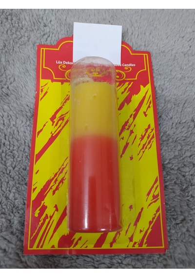 X-448 Taraftar Mum Sarı-kırmızı