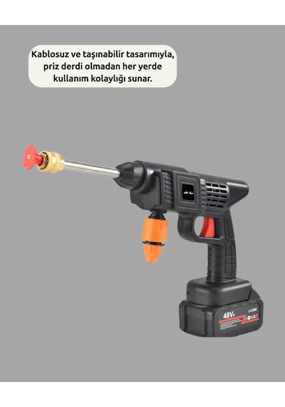 Kablosuz Taşınabilir Basınçlı Yıkama Tabancası Köpük Şişeli Cn