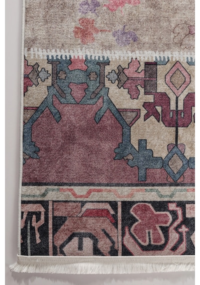 Blghome Dokuma Tabanlı Dijital Baskı Halı Blg3822 Pudra