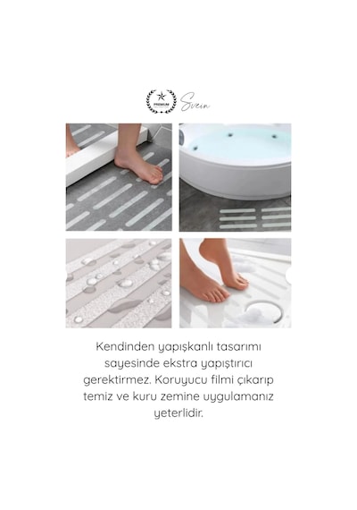 Şeffafkaydırmaz Şeffaf Kaydırmaz Güvenlik Bandı 36 Mm X 2,5 Metre Merdiven Zemin Küvet Banyo Fayans