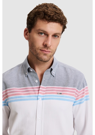 U.S. Polo Assn. Erkek Lacivert Uzun Kollu Gömlek 50324733 Vr033