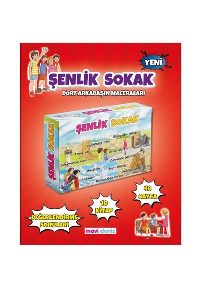 Şenlik Sokak Hikaye Seti 10 Kitap Mavi Deniz Yayınları