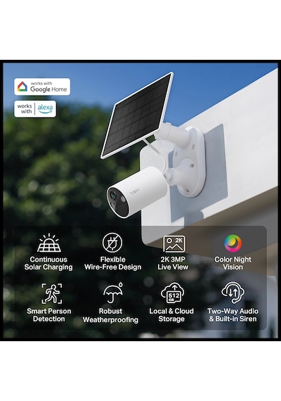 Tp-lınk Tapo Tc82 Kıt C410 Kıt , 2k, 3,0mpix, Dış Mekan, Ip65, Wifi, 9mt. Renkli Gece Görüşü, İki Y Çok Renkli