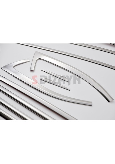 S-dizayn Skoda Superb Krom Cam Çerçeve Seti 12 Prç 2015-2023 A+ Kalite