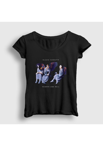 Presmono Kadın Hh Black Sabbath T-shirt Siyah