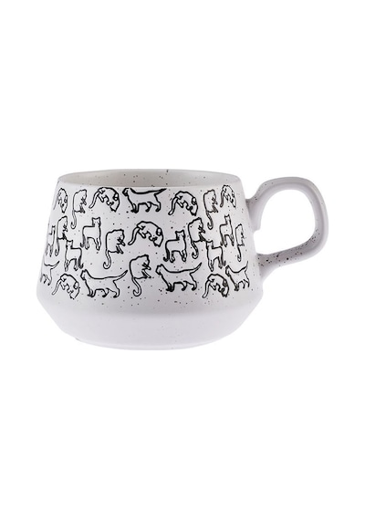 Karaca Kedi Beyaz Kupa 450 ml