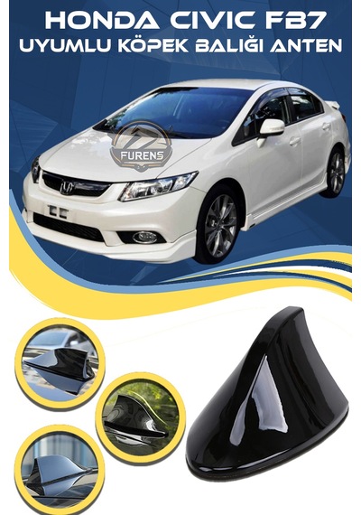 Honda Civic Fb7 Uyumlu Oto Balık Sırtı Anten Elektrikli Köpekbalığı Balina Tavan Anteni