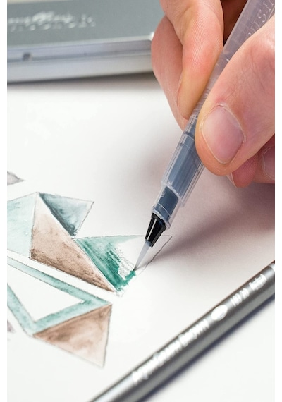 Canson Eskiz Defteri Cretacolor 6'lı Aquarell Sulandırılabilir Fırçalı Eskiz Dereceli Çizim Seti