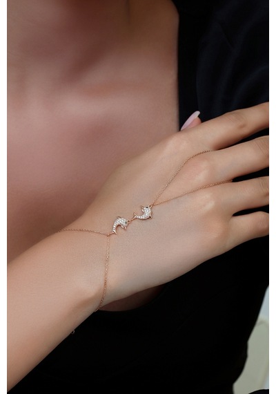 925 Ayar Gümüş Rose Yunuslar Şahmeran - 45104001 Rose Gold