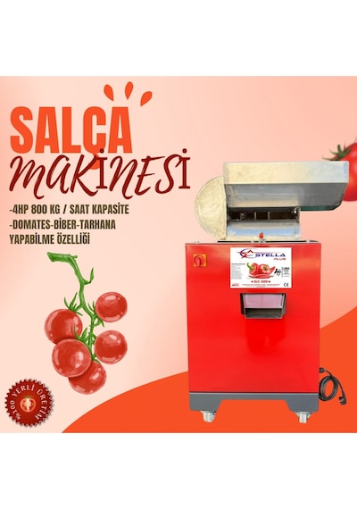 Plus Slc-500 4hp 800 Kg / Saat Kapasiteli Salça Makinesi