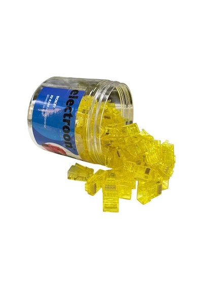 Electroon Sarı Cat6 Ezrj45 Açık Uçlu Soket 8p/8c - 100adet