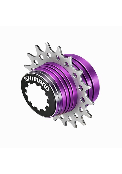 Shımano Sıngle Speed Tek Dişli Kit 17t Mor