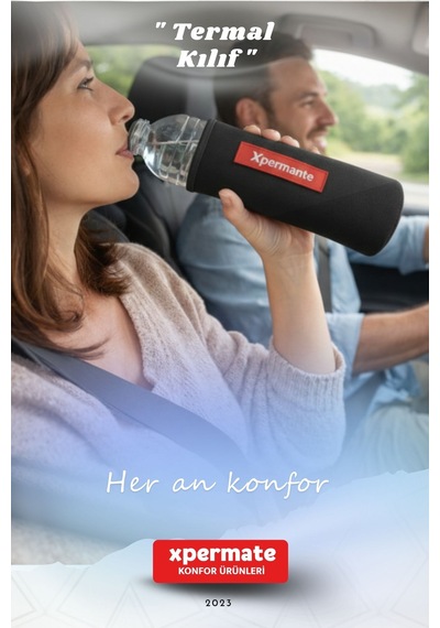 Xpermate Termal İçecek Kılıfı Sıcak & Soğuk Tutan Su Termal Kılıf 1,5l Siyah