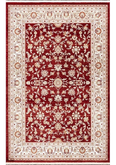 Dinarsu Halı 200x290 Asya Koleksiyonu 30003-010 Kırmızı Kırmızı - Beyaz