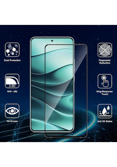 Xiaomi Redmi Note14 Uyumlu Tam Kapatan Ekran Koruyucu Seramik Cam